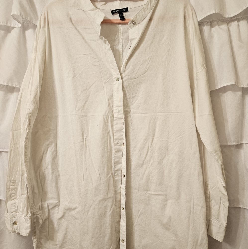 EUC Eileen Fisher cotton blouse